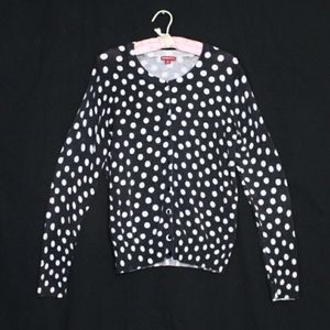 Black & White Polka Dot Cardigan by Merona